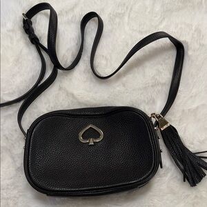 Kate Spade Black Pebbled Leather Crossbody Bag